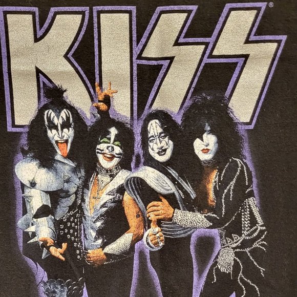 KISS Vintage Original Retro Rock & Roll Band Shirt XXL Ace Peter Gene Paul - Picture 2 of 10